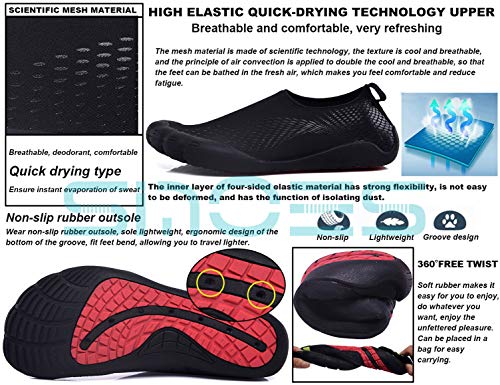 SINOES Zapatos de Agua de Playa Zapatos Deportivos Mujer Hombre Pareja Deportes Aire Libre Calzado de Deportes acuáticos de Ocio Calcetines Descalzos de Yoga Aqua de Secado rápido SINOES Zapatos de Agua de Playa Zapatos Deportivos Mujer Hombre Pareja Deportes Aire Libre Calzado de Deportes acuáticos de Ocio Calcetines Descalzos de Yoga Aqua de Secado rápido