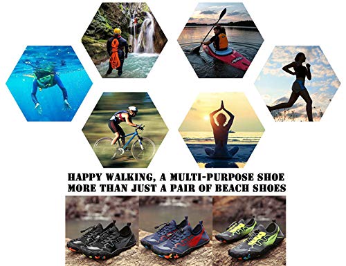 SINOES Zapatos de Agua de Playa Zapatos Deportivos Mujer Hombre Pareja Deportes Aire Libre Calzado de Deportes acuáticos de Ocio Calcetines Descalzos de Yoga Aqua de Secado rápido