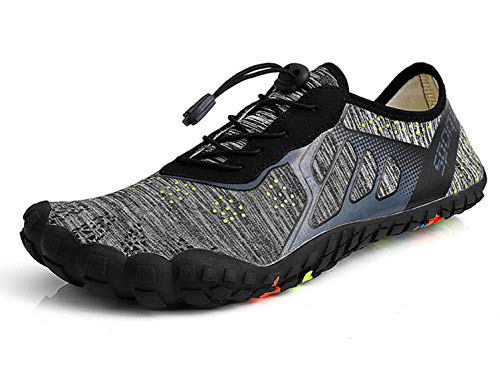 SINOES Zapatos de Agua para Hombre Mujer Buceo Snorkel Surf Piscina Playa Vela Mar Río Aqua Cycling Deportes Acuáticos Calzado de Natación Escarpines