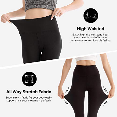 SINOPHANT Mallas de deporte de mujer, Leggins Pantalon Deporte Yoga, Leggings Mujer Fitness Suaves Elásticos Cintura Alta Para Reducir Vientre