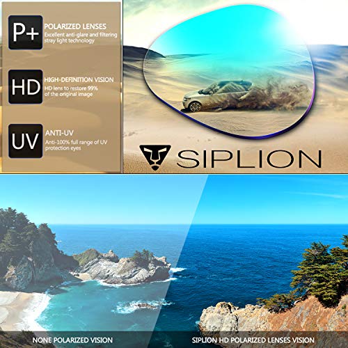 SIPLION Hombre Gafas de sol Polarizadas Deportes para Ciclismo Pesca Golf TR90 Súper ligero Marco 502 Rot SIPLION Hombre Gafas de sol Polarizadas Deportes para Ciclismo Pesca Golf TR90 Súper ligero Marco 502 Rot