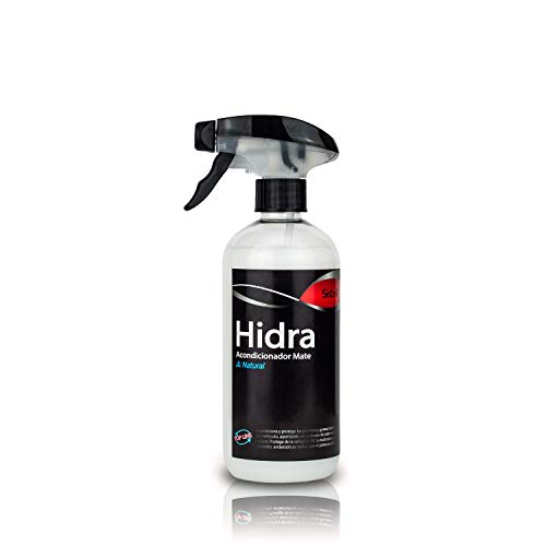 Sisbrill Hidra, Acondicionador y Abrillantador de Salpicaderos, Piel y Plásticos Interiores - Acabado Mate & Natural - Tacto seco - 500 ml