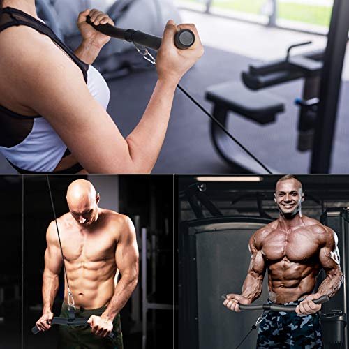 Sistema de Cable de Polea de Fitness de Alta Resistencia para Gimnasios en El Hogar Garaje, Antebrazo, Muñeca, Hombro, Ejercicios de Entrenamiento de Fuerza Accesorio de Máquina LAT (Barra Curva) Sistema de Cable de Polea de Fitness de Alta Resistencia para Gimnasios en El Hogar Garaje, Antebrazo, Muñeca, Hombro, Ejercicios de Entrenamiento de Fuerza Accesorio de Máquina LAT (Barra Curva)