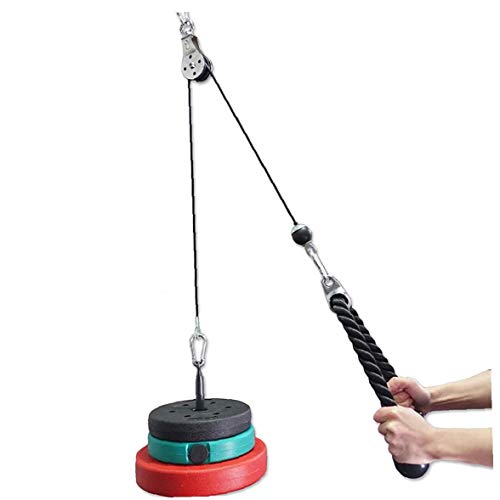 Sistema de polea de la máquina de Gimnasio Cable de Acero Resistente Cuerda de Alambre de Fitness Ascensor Gym Equipment Tire hacia Abajo el Cuidado Personal Sistema de polea de la máquina de Gimnasio Cable de Acero Resistente Cuerda de Alambre de Fitness Ascensor Gym Equipment Tire hacia Abajo el Cuidado Personal