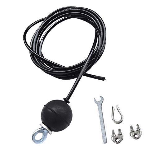 Sistema de polea para gimnasio y fitness, con sistema de polea para bricolaje, cable de acero, cuerda de gimnasio, polea para equipo del hogar, práctico cable de conexión, cable para gimnasio, fitness