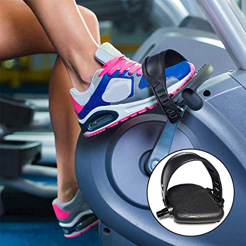 SITAKE Correas Duraderas para Pedales de Bicicleta Estática, Correas Pedal de Longitud Ajustable para Bicicleta Estática Giratoria, Bicicleta Estática, Bicicleta, Hogar o Gimnasio (2 Pares)