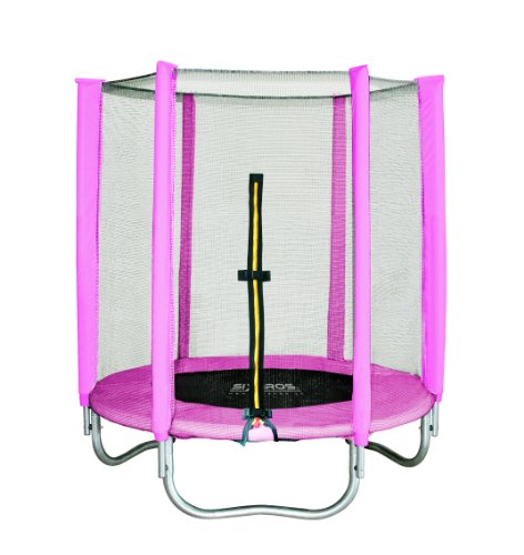 SixBros. SixJump 1,40 M Trampolín Cama elástica de jardín Trampolín Fucsia TP140/1534