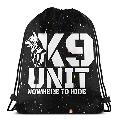 siyang Bolso Multifuncional con cordón Mochila Bolso Bandolera Bolsa Deportiva Baloncesto Fitness Viaje Unisex Sheriff K-9