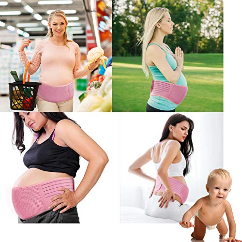 SIYWINA Cinturón de Maternidad Apoyo Durante el Embarazo Banda para Abdomen Faja de premamá, XL