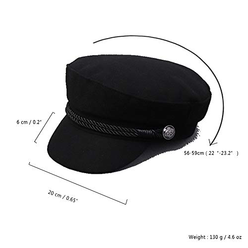 SIYWINA Gorra Boina Mujer Gorras Planas Gorra Marinero Boina Newsboy Hat