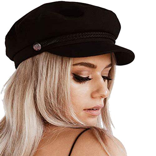 SIYWINA Gorra Boina Mujer Gorras Planas Gorra Marinero Boina Newsboy Hat