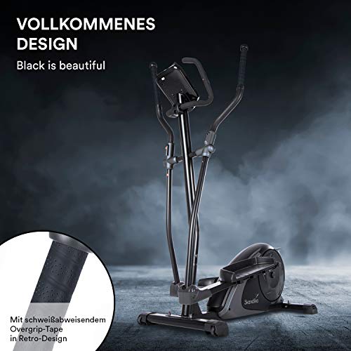 skandika Adrett - Bicicleta elíptica - Bluetooth - App - Pulsómetro - 32 Niveles de Resistencia - 12 kg Masa Volante (Negro/Gris) skandika Adrett - Bicicleta elíptica - Bluetooth - App - Pulsómetro - 32 Niveles de Resistencia - 12 kg Masa Volante (Negro/Gris)