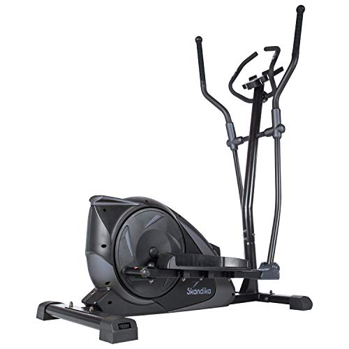 skandika Adrett - Bicicleta elíptica - Bluetooth - App - Pulsómetro - 32 Niveles de Resistencia - 12 kg Masa Volante (Negro/Gris) skandika Adrett - Bicicleta elíptica - Bluetooth - App - Pulsómetro - 32 Niveles de Resistencia - 12 kg Masa Volante (Negro/Gris)