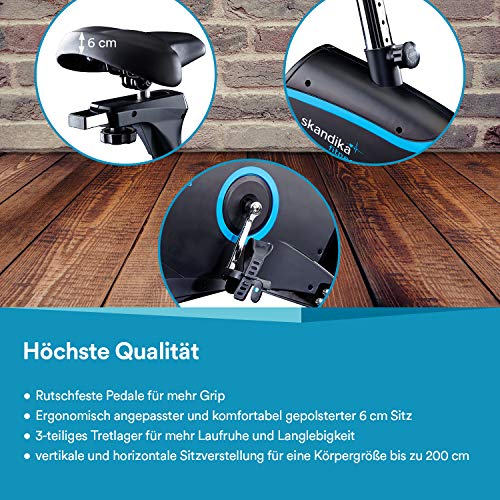 skandika Atlantis - ergómetro/Bicicleta estática - hasta 150 Kg - 12 programas - Ruedas de Transporte - Soporte Tableta skandika Atlantis - ergómetro/Bicicleta estática - hasta 150 Kg - 12 programas - Ruedas de Transporte - Soporte Tableta