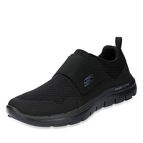 Skechers 52183, Zapatillas con Velcro Hombre, Negro, 41 EU Skechers 52183, Zapatillas con Velcro Hombre, Negro, 41 EU