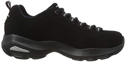 Skechers D'Lite Ultra-Reverie, Entrenadores Mujer, Negro (BBK Black Trubuck/Silver Trim #L), 40 EU