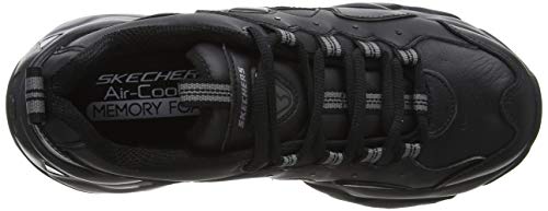 Skechers D'Lites 3.0-Proven Force, Zapatillas Deportivos Mujer, Negro (BBK Black Leather/Black & Gray Trim), 38 EU Skechers D'Lites 3.0-Proven Force, Zapatillas Deportivos Mujer, Negro (BBK Black Leather/Black & Gray Trim), 38 EU