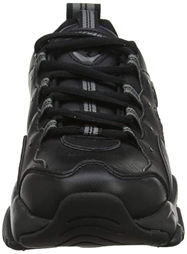 Skechers D'Lites 3.0-Proven Force, Zapatillas Deportivos Mujer, Negro (BBK Black Leather/Black & Gray Trim), 38 EU