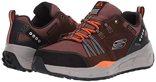 Skechers Equalizer 4.0 TRX, Zapatillas Hombre, Marrón (Brown Leather/Mesh/Synthetic/Black Trim BR B), 44 EU