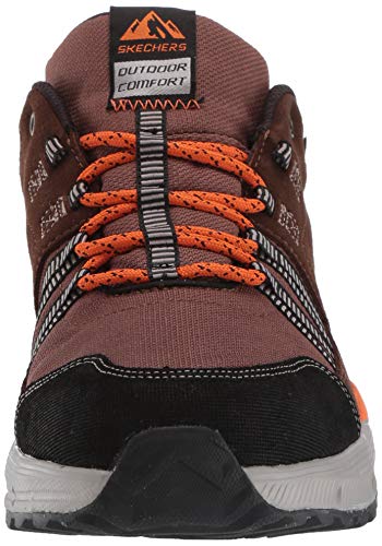 Skechers Equalizer 4.0 TRX, Zapatillas Hombre, Marrón (Brown Leather/Mesh/Synthetic/Black Trim BR B), 44 EU