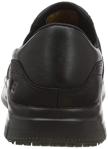 Skechers Flex Advantage Sr-Bronwood, Zapatillas sin Cordones Hombre, Negro (BLK Black Leather), 40 EU