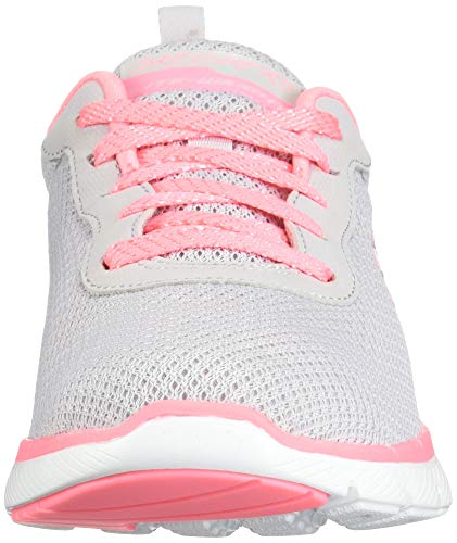 Skechers Flex Appeal 3.0-First Insight, Zapatillas Mujer, Varios Colores (LGHP Black Mesh/Trim), 39 EU