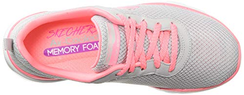 Skechers Flex Appeal 3.0-First Insight, Zapatillas Mujer, Varios Colores (LGHP Black Mesh/Trim), 39 EU