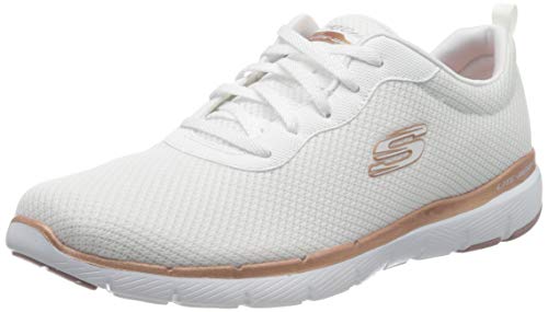 Skechers Flex Appeal 3.0-First Insight, Zapatillas Mujer, Varios Colores (WTRG Black Mesh/Trim), 38 EU