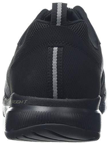 Skechers Flex Appeal 3.0-Go Forward, Zapatillas Mujer, Negro (BBK Black Leather/Mesh/Trim), 39 EU