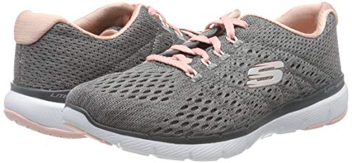 Skechers Flex Appeal 3.0-Satellites, Zapatillas Mujer, Gris (CCPK Black Mesh/Trim), 41 EU Skechers Flex Appeal 3.0-Satellites, Zapatillas Mujer, Gris (CCPK Black Mesh/Trim), 41 EU