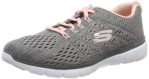 Skechers Flex Appeal 3.0-Satellites, Zapatillas Mujer, Gris (CCPK Black Mesh/Trim), 41 EU Skechers Flex Appeal 3.0-Satellites, Zapatillas Mujer, Gris (CCPK Black Mesh/Trim), 41 EU