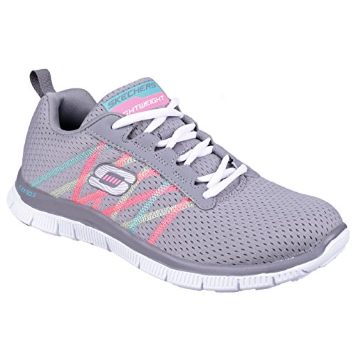 Skechers Flex Appeal Something Fun - Zapatillas para Mujer, Color Marineblau/Bunt, Talla 36