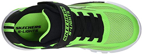 Skechers Flex-Glow DEZLOM, Zapatillas Niños, Verde Lima, 28 EU