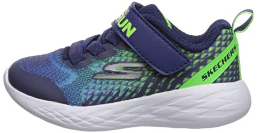 Skechers Go Run 600-Baxtux, Zapatillas Ligera, Perfecta para el Gimnasio y para el Recreo Niños, Multicolor (NVLM Black Mesh/Black Synthetic/Black Trim), 27 EU Skechers Go Run 600-Baxtux, Zapatillas Ligera, Perfecta para el Gimnasio y para el Recreo Niños, Multicolor (NVLM Black Mesh/Black Synthetic/Black Trim), 27 EU