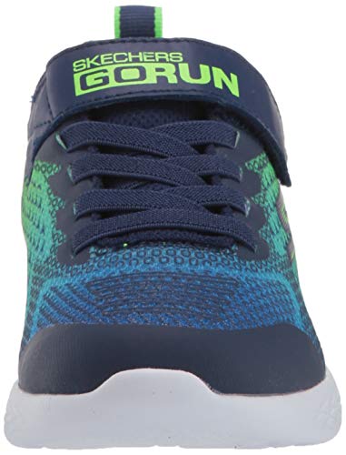 Skechers Go Run 600-Baxtux, Zapatillas Ligera, Perfecta para el Gimnasio y para el Recreo Niños, Multicolor (NVLM Black Mesh/Black Synthetic/Black Trim), 27 EU Skechers Go Run 600-Baxtux, Zapatillas Ligera, Perfecta para el Gimnasio y para el Recreo Niños, Multicolor (NVLM Black Mesh/Black Synthetic/Black Trim), 27 EU