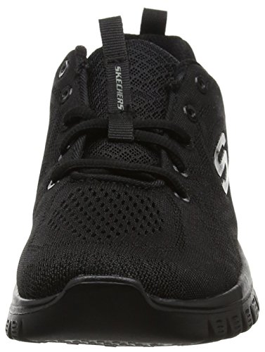 Skechers Graceful-Get Connected, Zapatillas Mujer, Negro (BBK Black Mesh/Trim), 38 EU