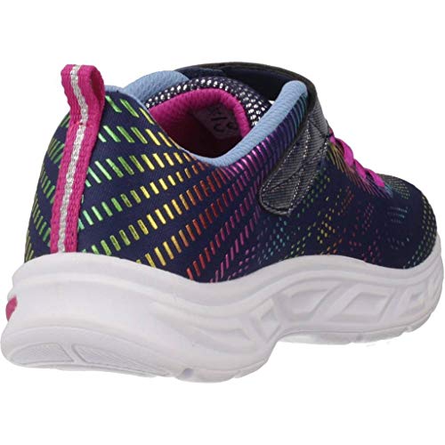 Skechers Litebeams-Gleam N'dream, Zapatillas Niñas, Azul (Navy/Multi Nvmt), 35 EU Skechers Litebeams-Gleam N'dream, Zapatillas Niñas, Azul (Navy/Multi Nvmt), 35 EU