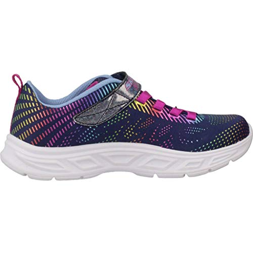 Skechers Litebeams-Gleam N'dream, Zapatillas Niñas, Azul (Navy/Multi Nvmt), 35 EU