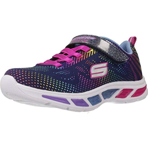 Skechers Litebeams-Gleam N'dream, Zapatillas Niñas, Azul (Navy/Multi Nvmt), 35 EU Skechers Litebeams-Gleam N'dream, Zapatillas Niñas, Azul (Navy/Multi Nvmt), 35 EU