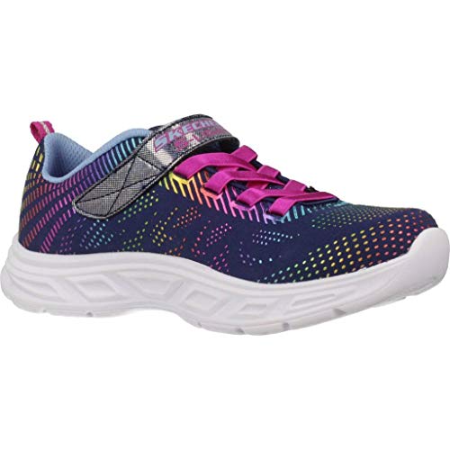 Skechers Litebeams-Gleam N'dream, Zapatillas Niñas, Azul (Navy/Multi Nvmt), 35 EU Skechers Litebeams-Gleam N'dream, Zapatillas Niñas, Azul (Navy/Multi Nvmt), 35 EU