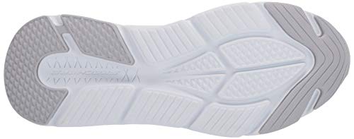 Skechers MAX Cushioning Elite-Step Up, Zapatillas Mujer, Blanco (White Leather/Silver Trim WSL), 39 EU