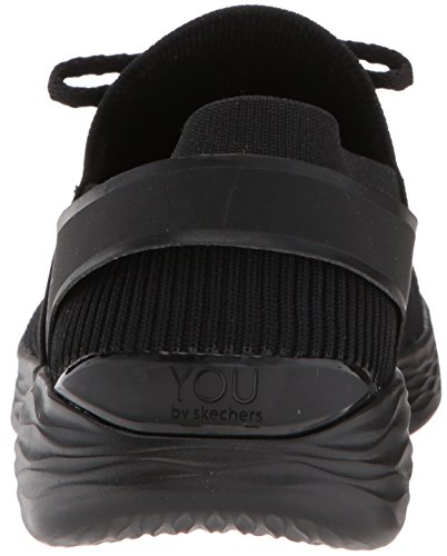 Skechers Performance You-Spirit, Zapatillas sin Cordones Mujer, Negro (BBK Black Textile/Trim), 37 EU