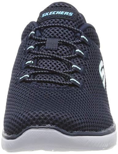 Skechers Summits, Zapatillas Mujer, Multicolor (NVLB Black Mesh/Trim), 39 EU Skechers Summits, Zapatillas Mujer, Multicolor (NVLB Black Mesh/Trim), 39 EU
