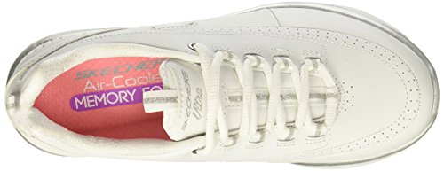 Skechers Synergy 2.0, Zapatillas Mujer, Multicolor (WSL Black Leather/Silver Trim #L), 37 EU