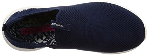 Skechers Ultra Flex-First Take, Zapatillas sin Cordones Mujer, Multicolor (NVY Black Knit Mesh/Trim), 39 EU Skechers Ultra Flex-First Take, Zapatillas sin Cordones Mujer, Multicolor (NVY Black Knit Mesh/Trim), 39 EU