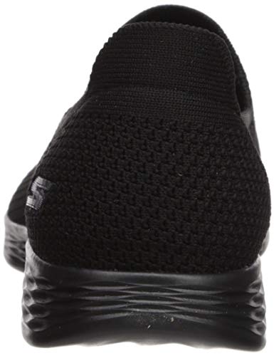 Skechers You Define - Zen, Zapatillas sin Cordones para Mujer, Negro (Black BBK), 40 EU Skechers You Define - Zen, Zapatillas sin Cordones para Mujer, Negro (Black BBK), 40 EU