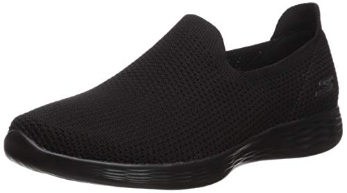 Skechers You Define - Zen, Zapatillas sin Cordones para Mujer, Negro (Black BBK), 40 EU Skechers You Define - Zen, Zapatillas sin Cordones para Mujer, Negro (Black BBK), 40 EU