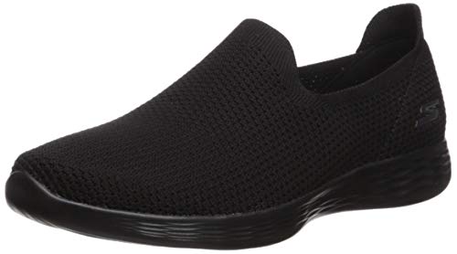 Skechers You Define - Zen, Zapatillas sin Cordones para Mujer, Negro (Black BBK), 40 EU