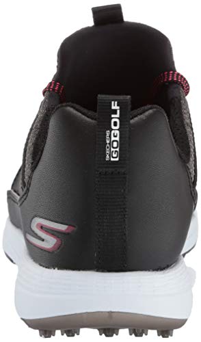 Skechers Zapatillas de golf sin clavos Max Mojo para mujer, negro (Negro/Rosado hot), 35.5 EU