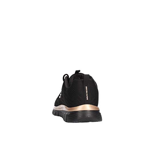 Skechers - Zapatillas deportivas - Modelo Graceful Get Connected Black Rose Gold - Zapatillas de mujer - Material tela negra - Modelo n. 12615 BKRG Negro Size: 39 EU